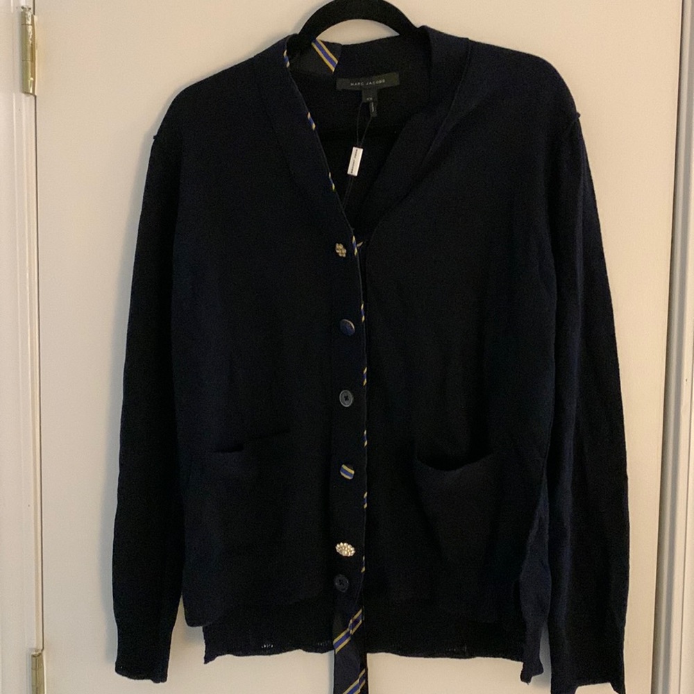 Navy preppy Marc Jacobs sweater size M NWT